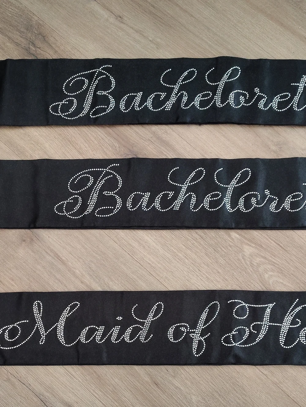 Black Satin Sash